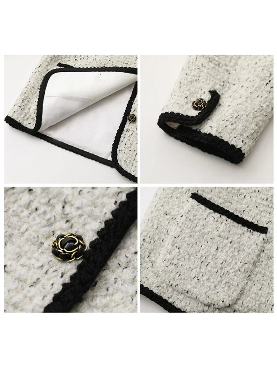 Chaqueta de mujer de punto 100% lana