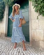 Abito Boho con Scollo a V ANFINITE Ausonia