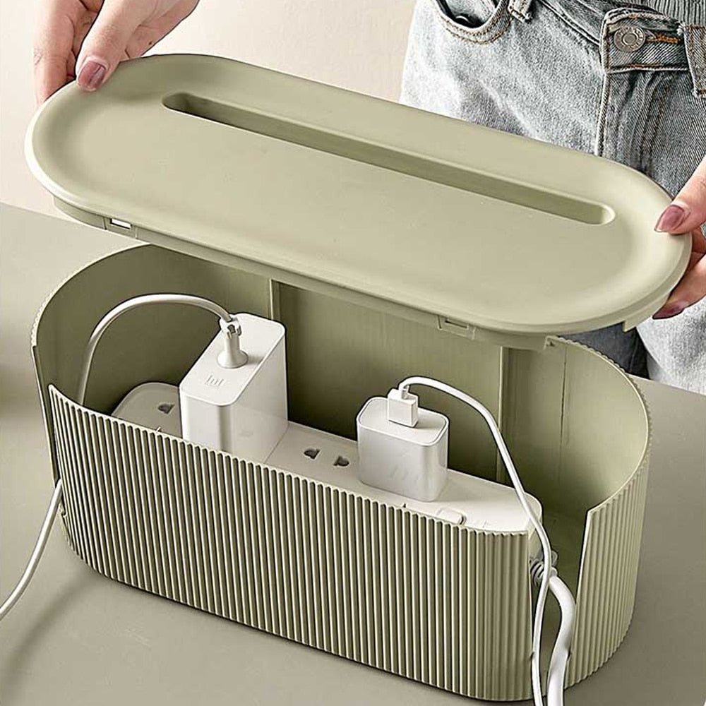 Scatola di Design per Stoccaggio | Organizer per Cavi, Adattatori e Prese