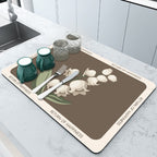 Tappetino Asciugante Super Assorbente | Design Antiscivolo e Unico