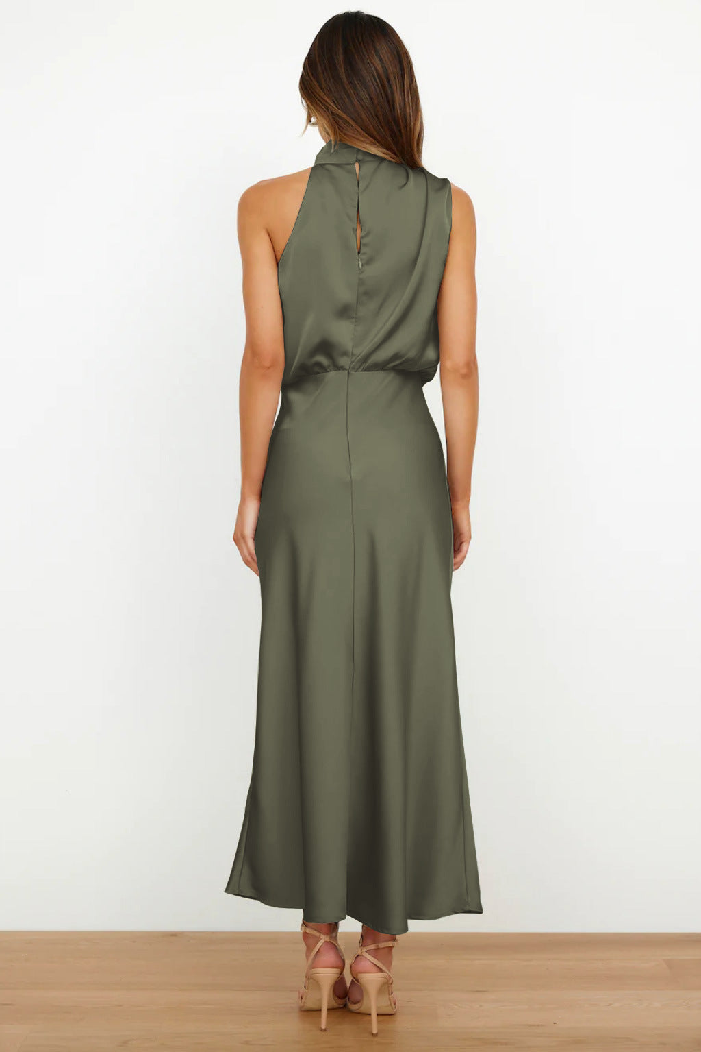 Abito da Sera Donna Elegante con Scollo Halter