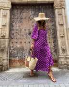Abito Boho con Scollo a V ANFINITE Ausonia