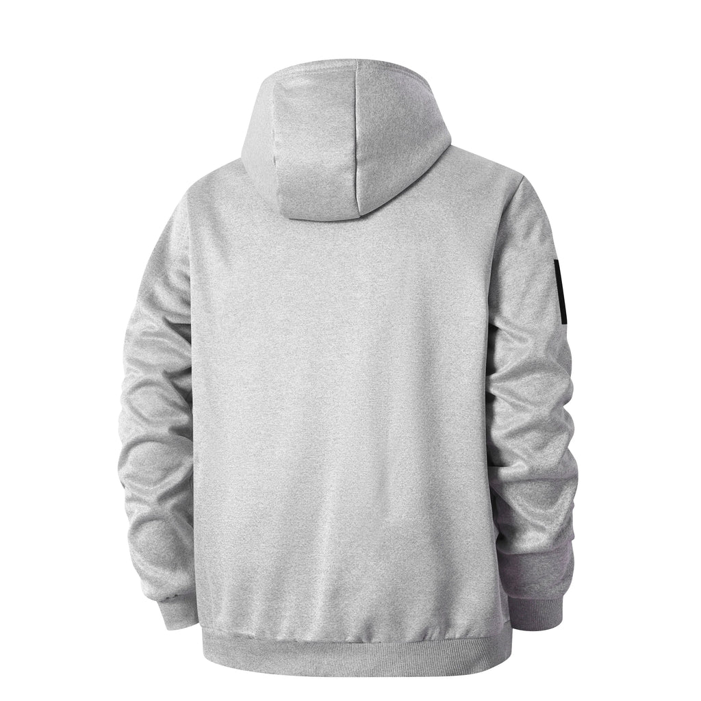Giacca Uomo in Pile con Cappuccio e Fodera Sherpa – Calore e Comfort Invernale