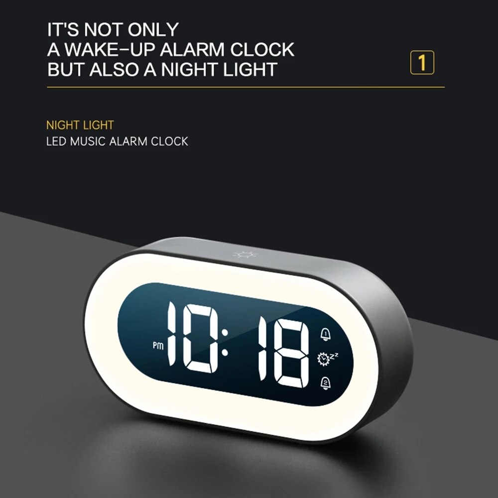 Sveglia Digitale con Luce Notturna ANFINITE Lumino