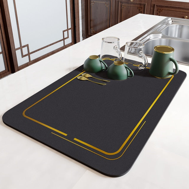Super Absorbent Drying Mat | Non-Slip & Unique Design