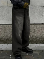 Jean baggy homme à jambe large - denim streetwear imprimé