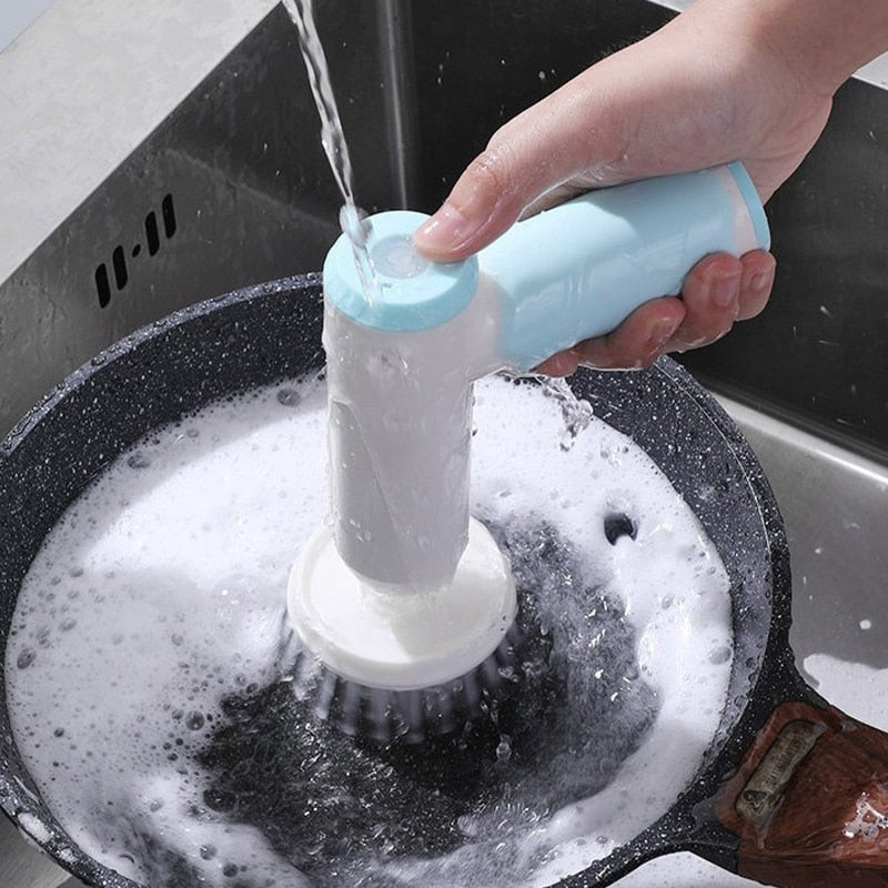 Spazzola per Pulizia 4-in-1 | Spazzola Multifunzionale per Tutti i Compiti