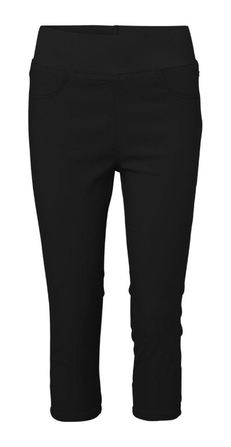 Pantaloni Capri con Vita Elastica e Vestibilità Confortevole