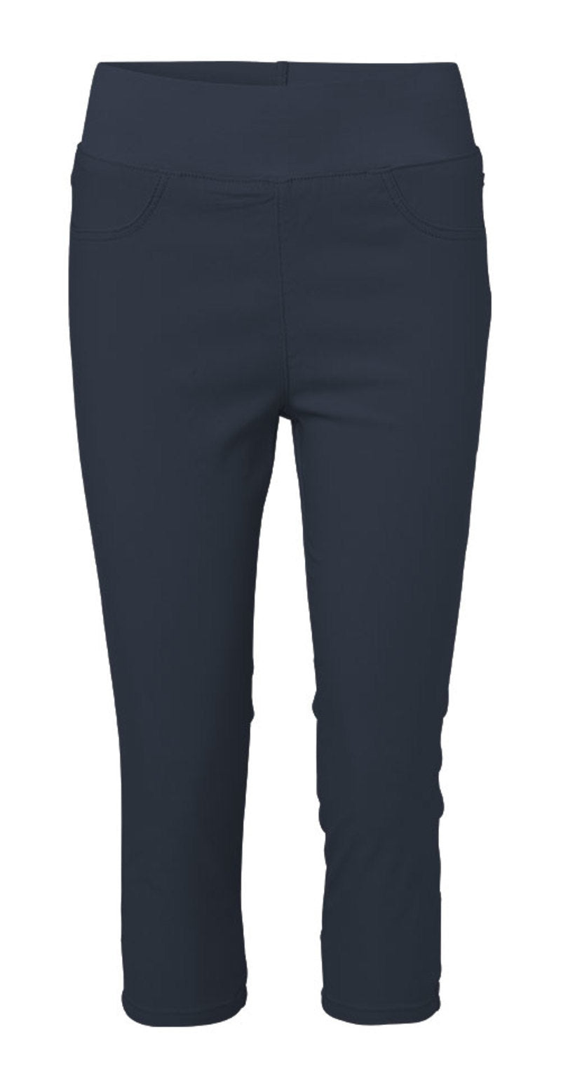 Pantaloni Capri con Ampia Elastico e Comodo Stretch Leggero
