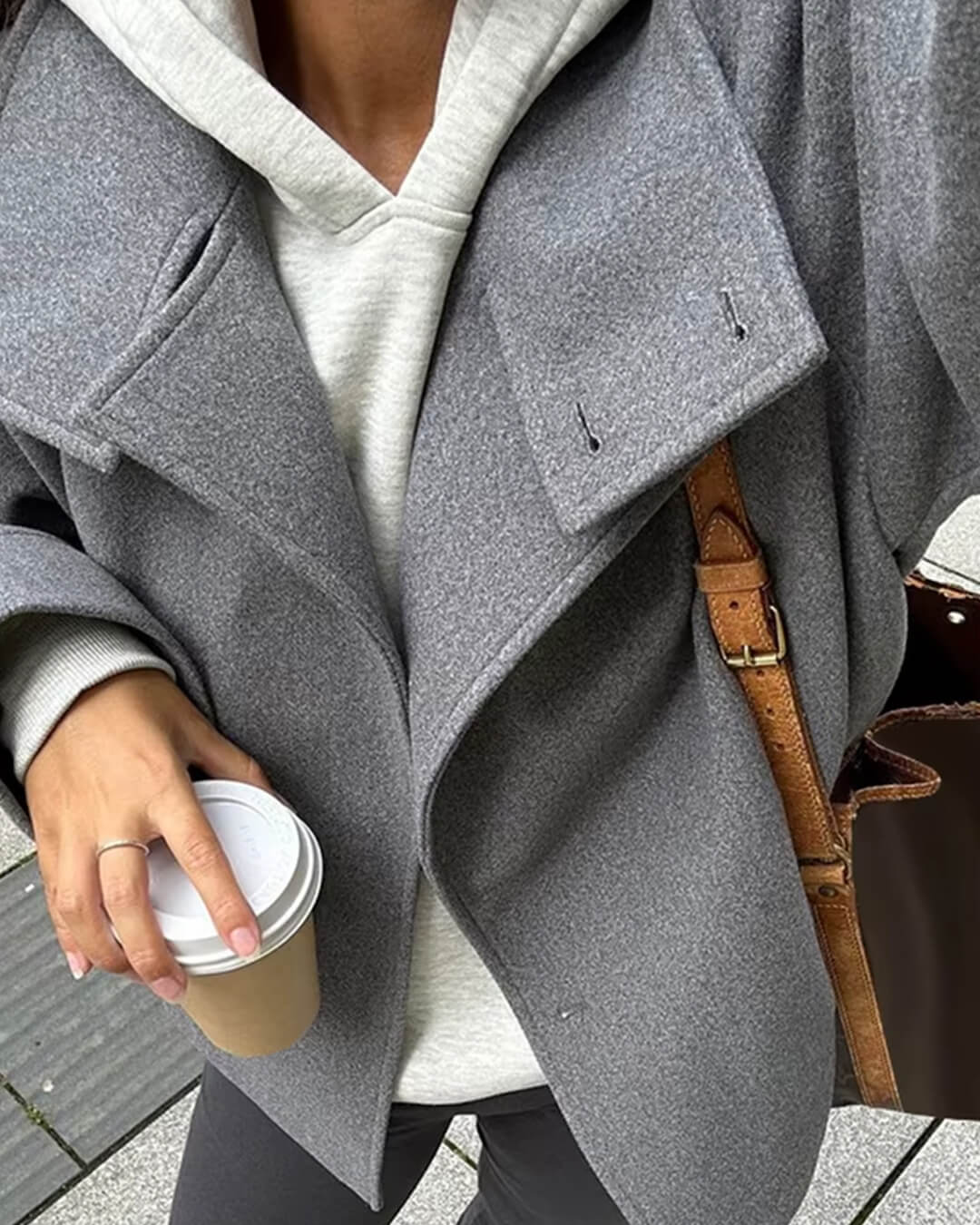 Giacca Corta Donna Elegante con Collo Alto