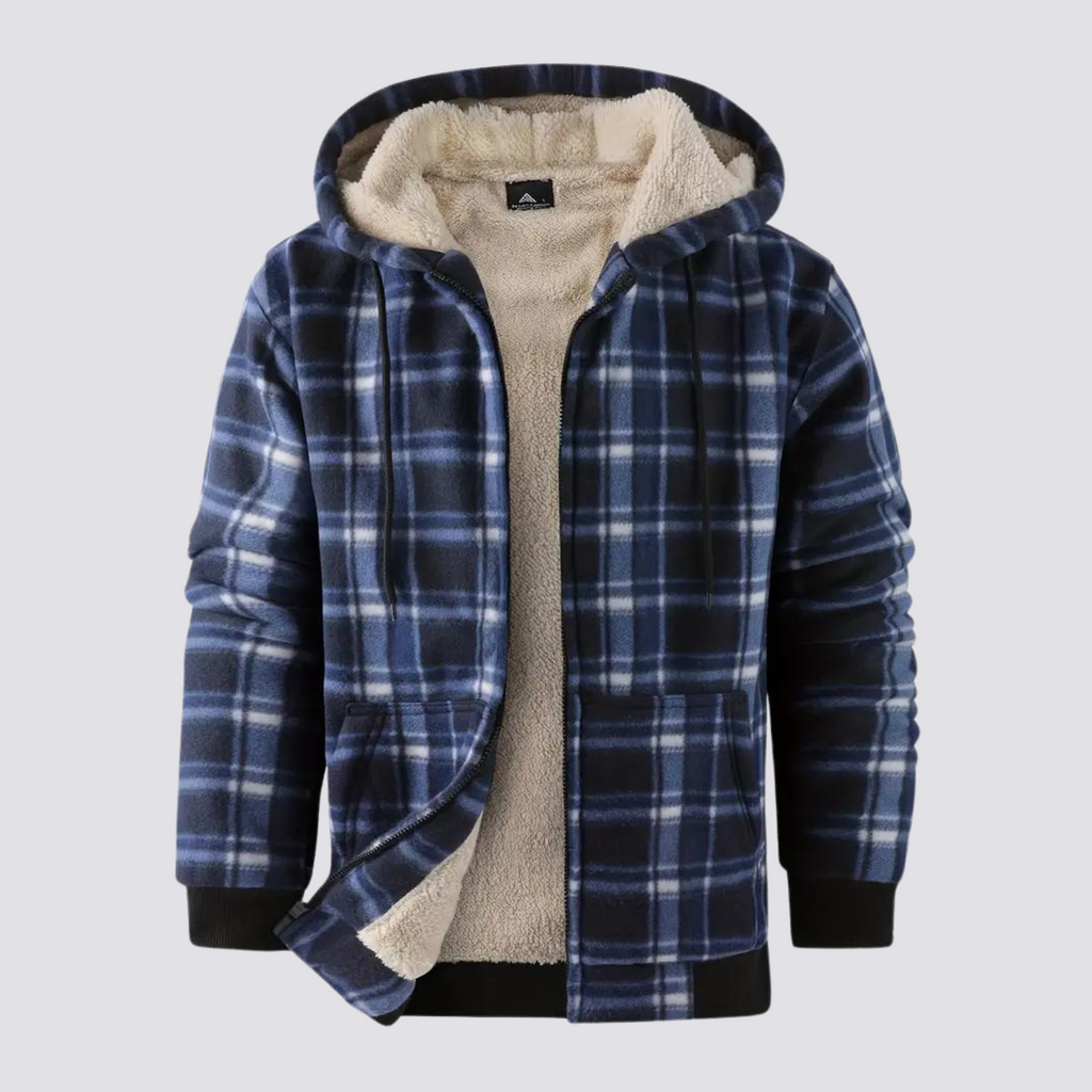 ANFINITE – Giacca Fleece Foderata con Cappuccio per Uomini | Calda, Morbida & Antivento
