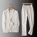 Completo Elegante in Lino da Uomo – Stile Raffinato per le Giornate Estive