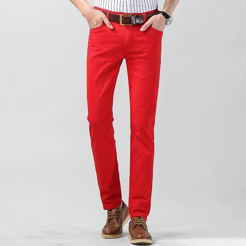 Pantalones chinos de hombre en algodón elástico – Corte regular, elegantes y transpirables