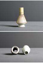 Set di Matcha 4 Pezzi | Bambù e Ceramica Premium