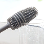 Silicone Dish Brush | Ideal for Cleaning Bottles, Wine Glasses, Vases, and More