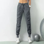 Pantalon jogger léger pour femme - sportif à séchage rapide avec cordon de serrage