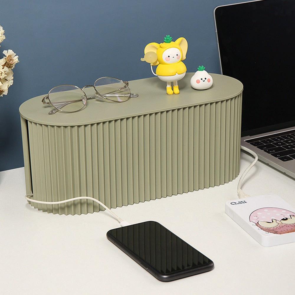 Scatola di Design per Stoccaggio | Organizer per Cavi, Adattatori e Prese
