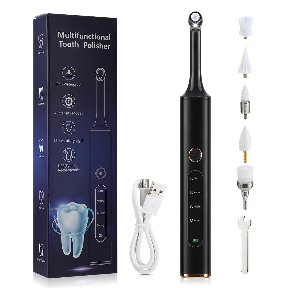 Strumento per la lucidatura dei denti 5-in-1 senza fili – Pulitore multifunzionale per una cura orale più luminosa nella vita quotidiana