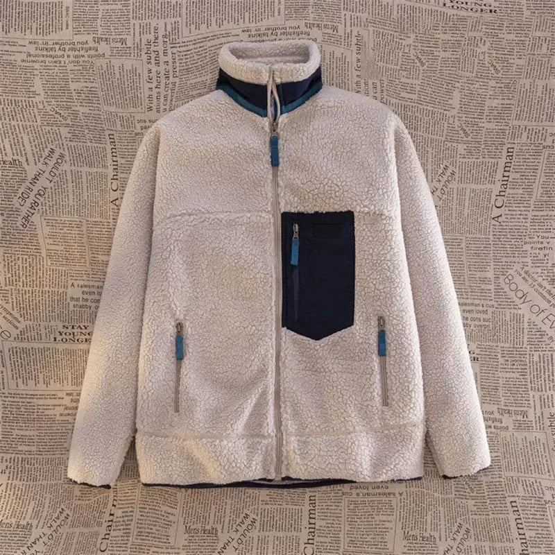 Giacca Unisex in Sherpa Fleece con Zip