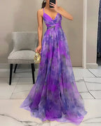 Maxi Kjole Blomstret Silhuet Elegant Sommerstil
