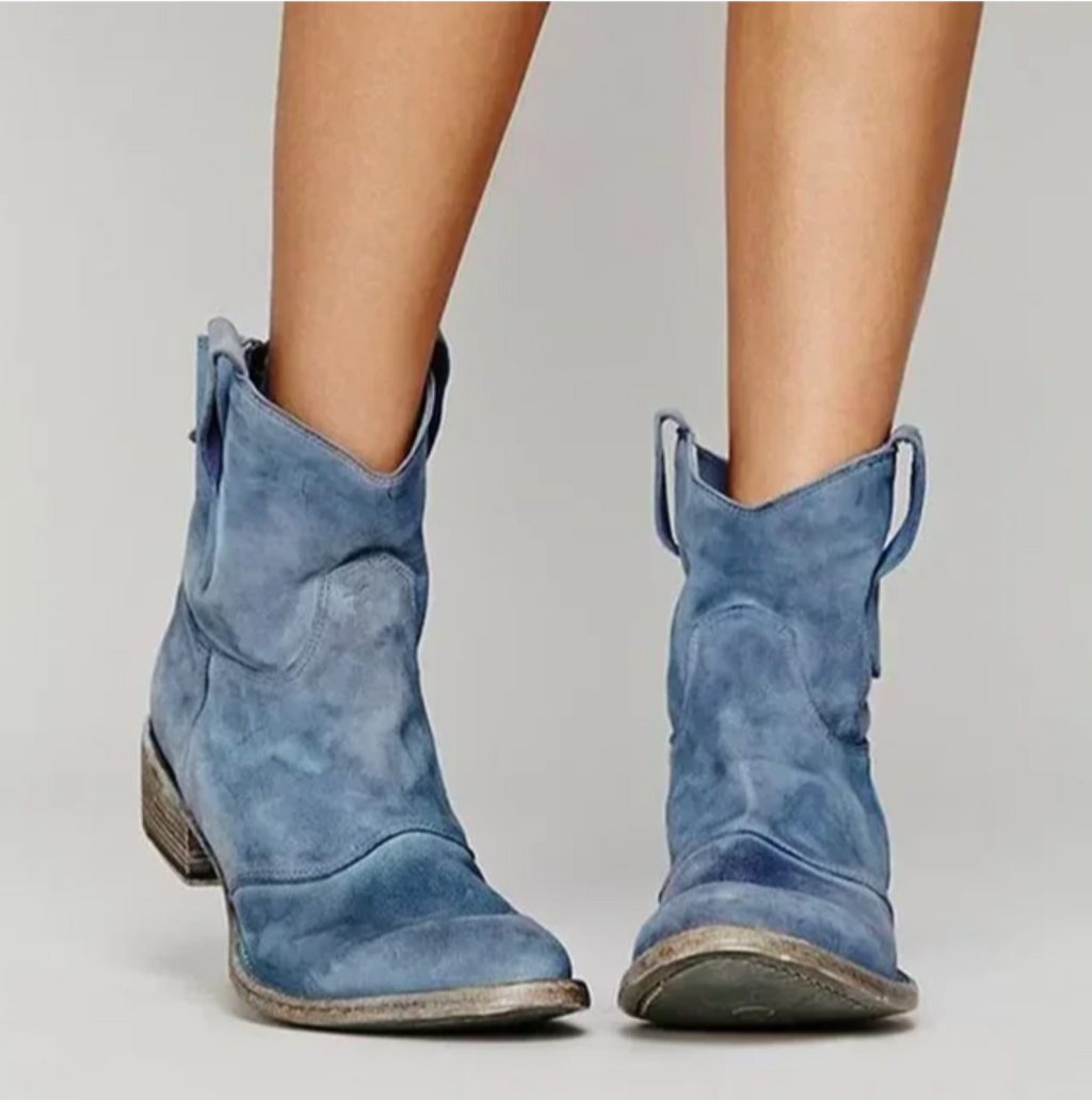 Stivali Western Donna in Camoscio ANFINITE