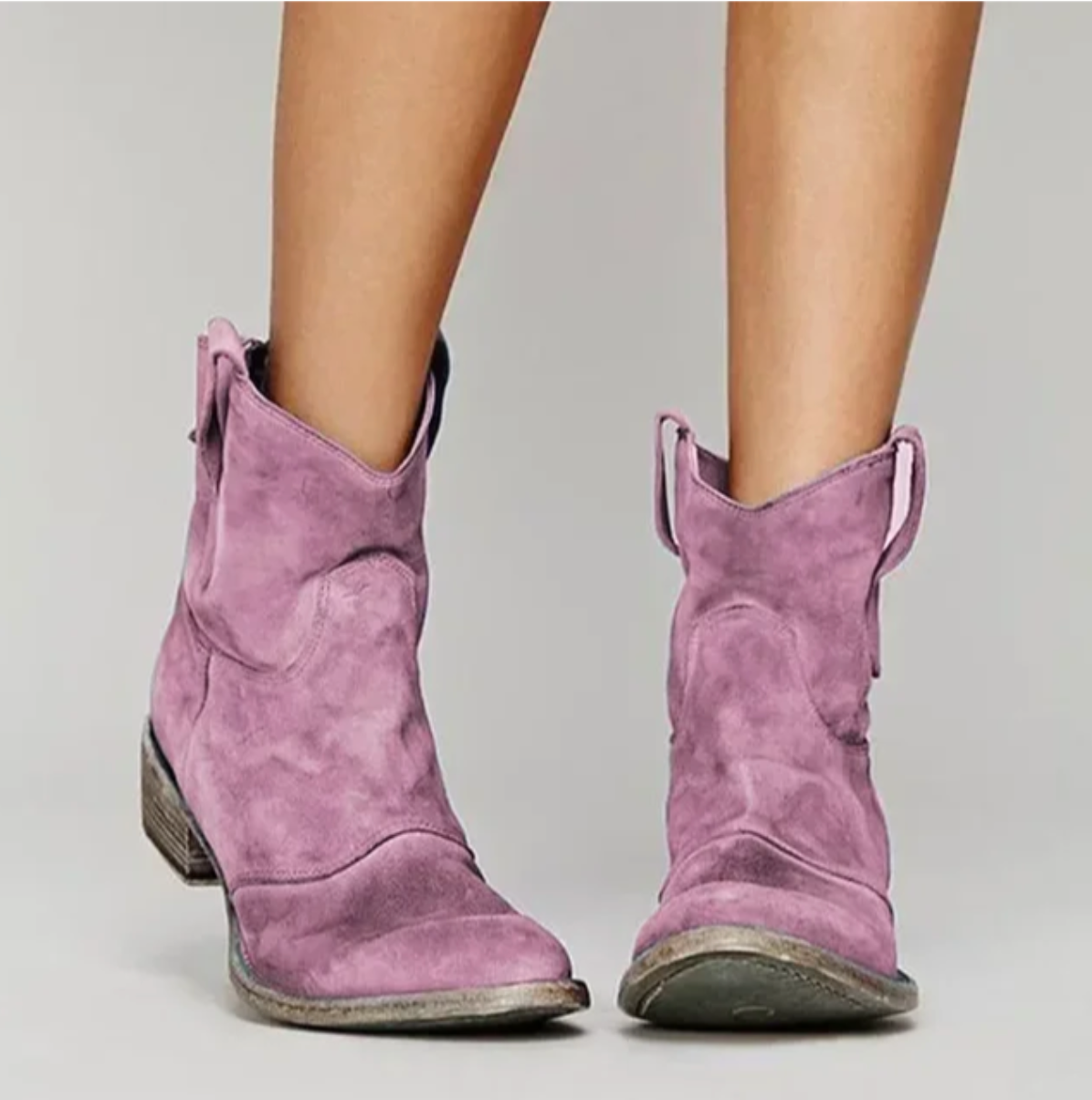 Stivali Western Donna in Camoscio ANFINITE