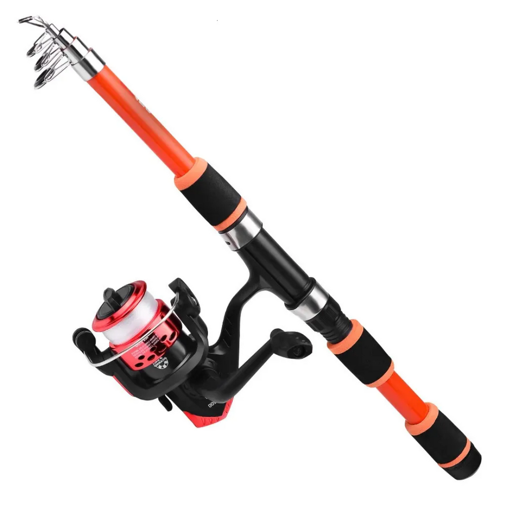 Set di Canna da Pesca Telescopica | Compatto, Leggero e Perfetto per Viaggi e Attività all'Aperto