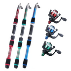 Set di Canna da Pesca Telescopica | Compatto, Leggero e Perfetto per Viaggi e Attività all'Aperto
