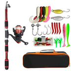 Set di Canna da Pesca Telescopica | Compatto, Leggero e Perfetto per Viaggi e Attività all'Aperto