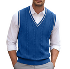 Gilet Uomo Leggero in Maglia con Scollo a V