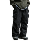 Pantalones cargo impermeables para hombre - corte holgado con múltiples bolsillos