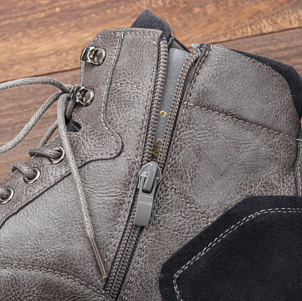 ANFINITE – Stivali in Pelle Resistenti per Uomini | Comfort, Grip & Pronti per l'Inverno