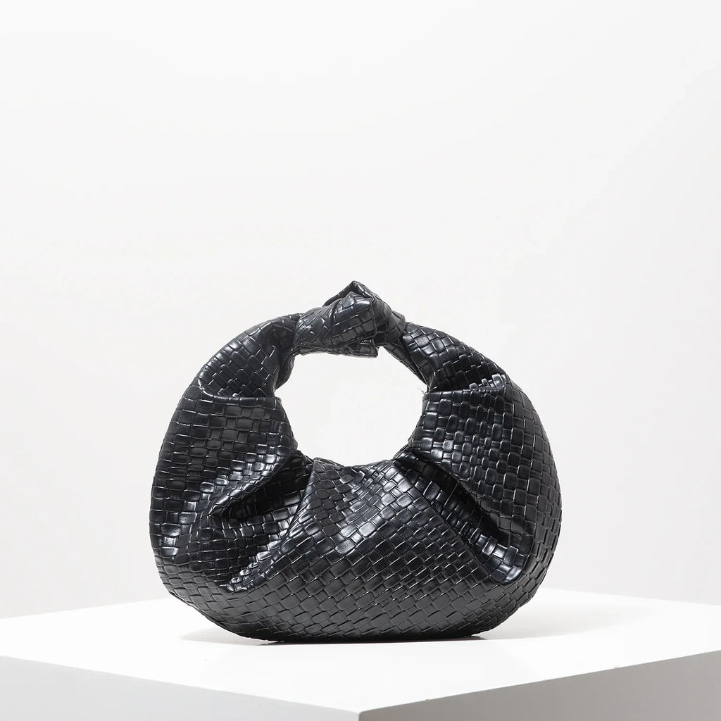Borsa Donna Intrecciata con Manico Annodato