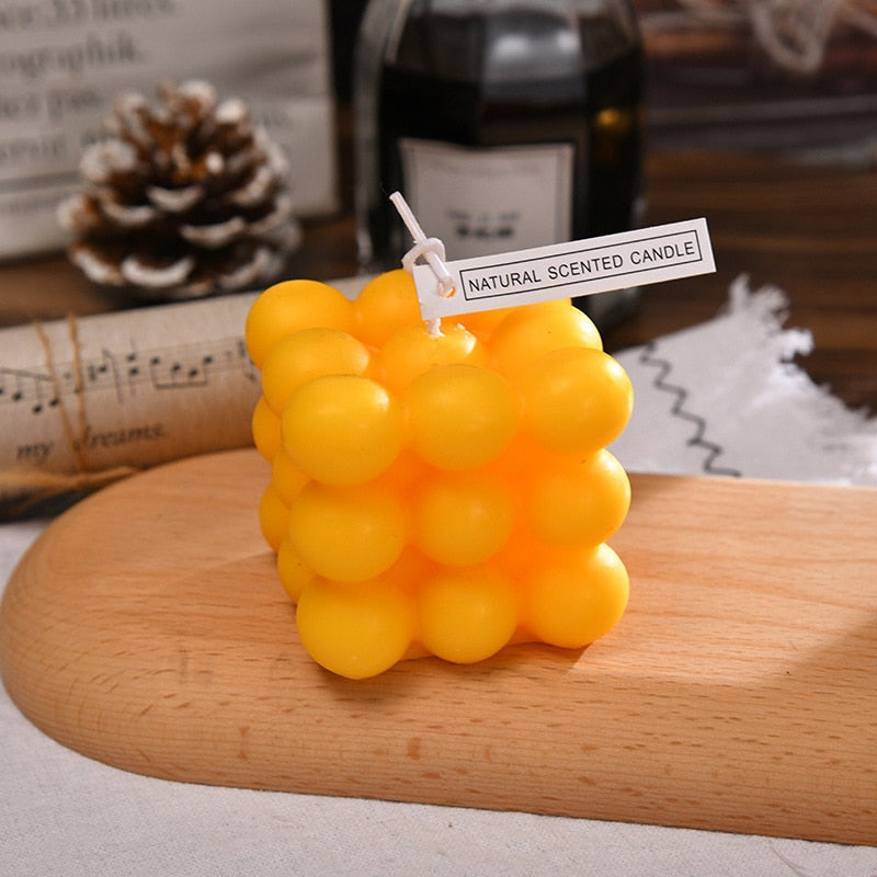 Candela BubbleGlow ANFINITE in Cera di Soia