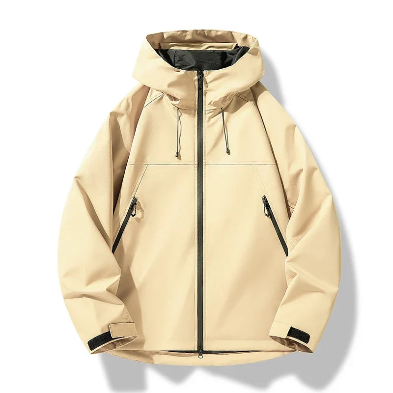 Giacca Impermeabile Uomo con Cappuccio – Antivento Leggera per Trekking e Outdoor