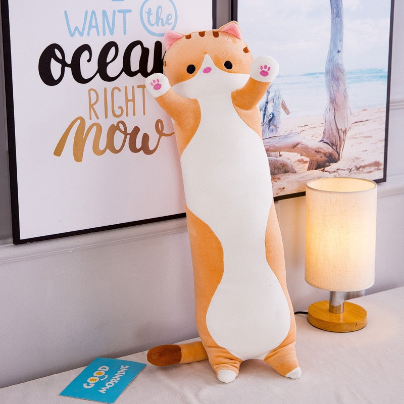 Cuscino Kitty ANFINITE – Cuscino Lungo Morbido a Forma di Gatto