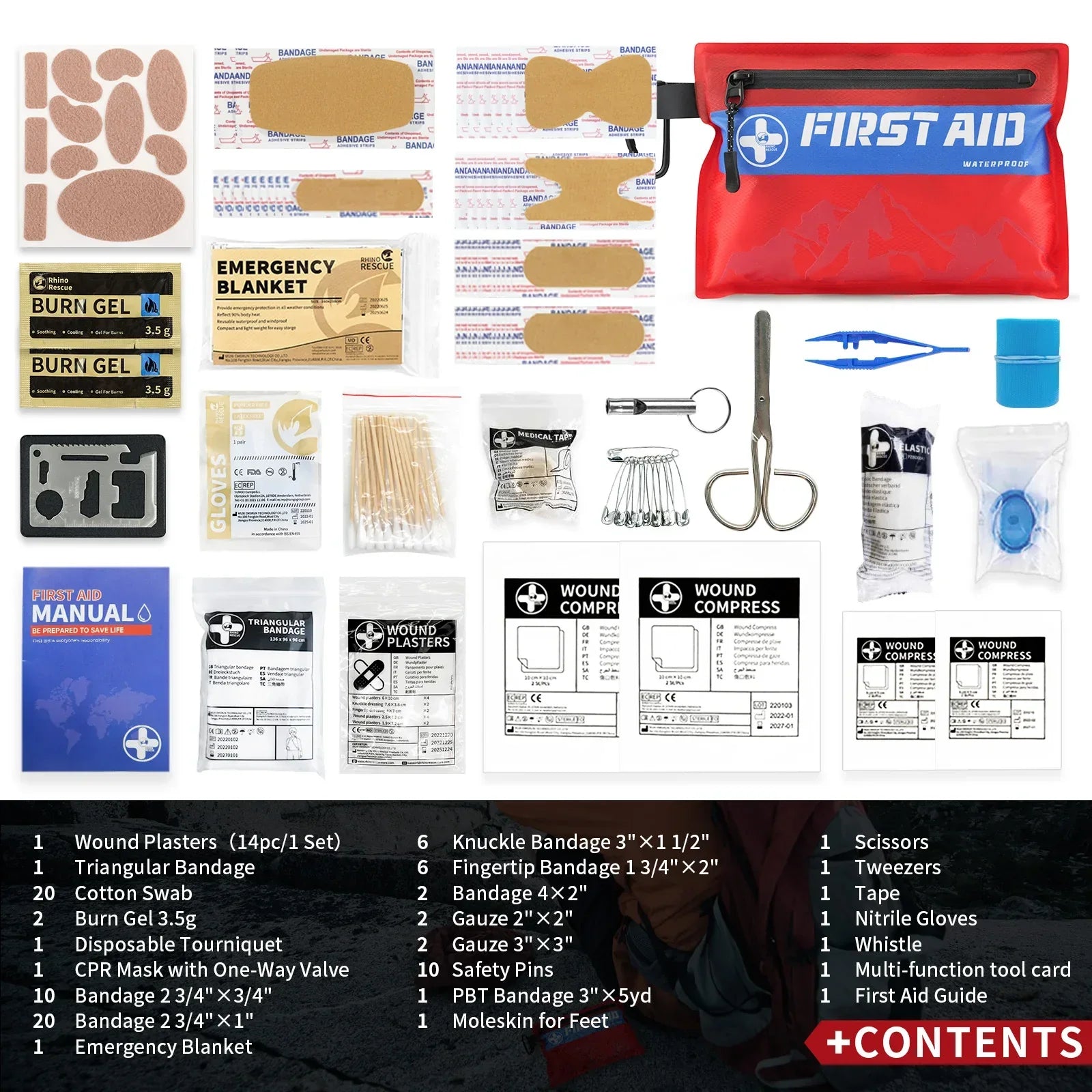 Kit di Pronto Soccorso Superleggero e Impermeabile - TrailGuard