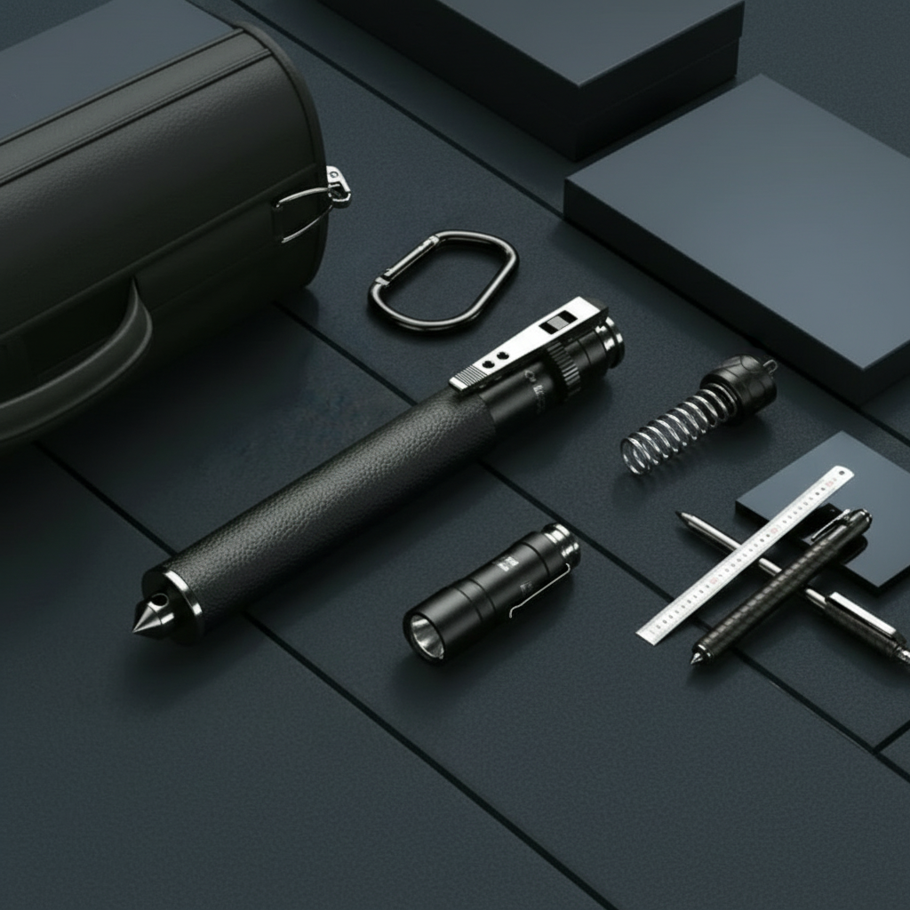 Kompakt Selvforsvars Vandrestav – Optimal Støtte og Sikkerhed til Dine Udendørs Eventyr