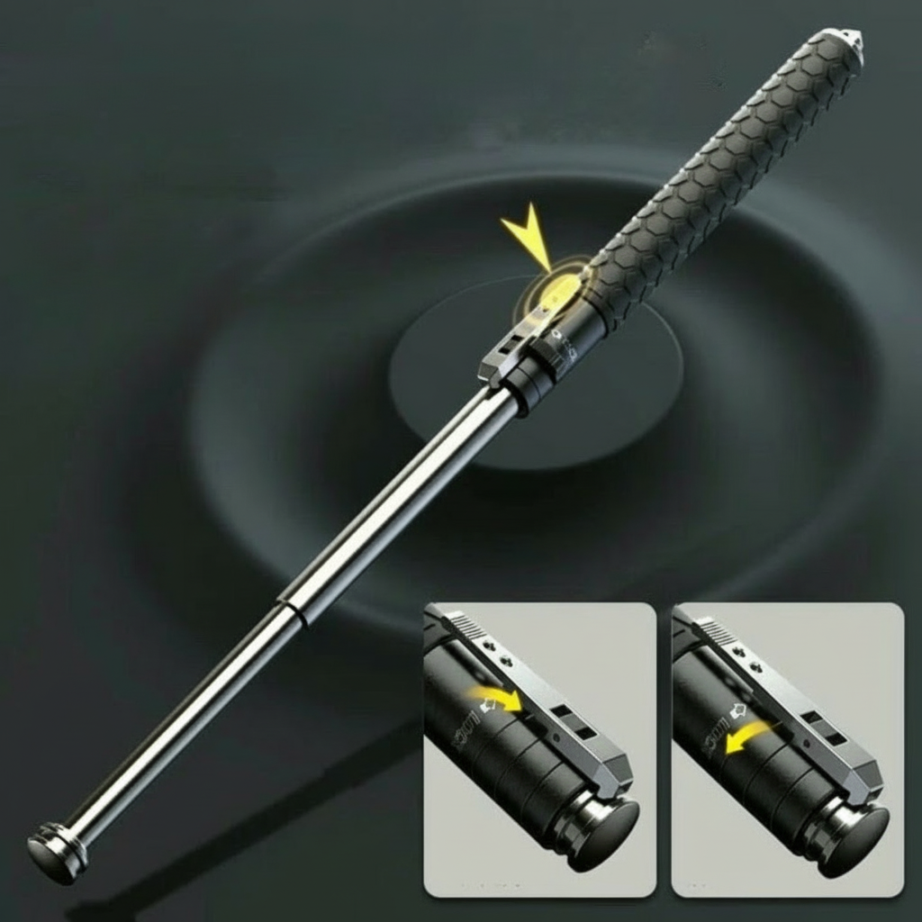 Kompakt Selvforsvars Vandrestav – Optimal Støtte og Sikkerhed til Udendørs Eventyr