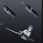 Kompakt Selvforsvars Vandrestav – Optimal Støtte og Sikkerhed til Dine Udendørs Eventyr