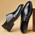 Zapatos elegantes de piel para hombre con hebilla Monk Strap - Estilo refinado para la oficina y ceremonias