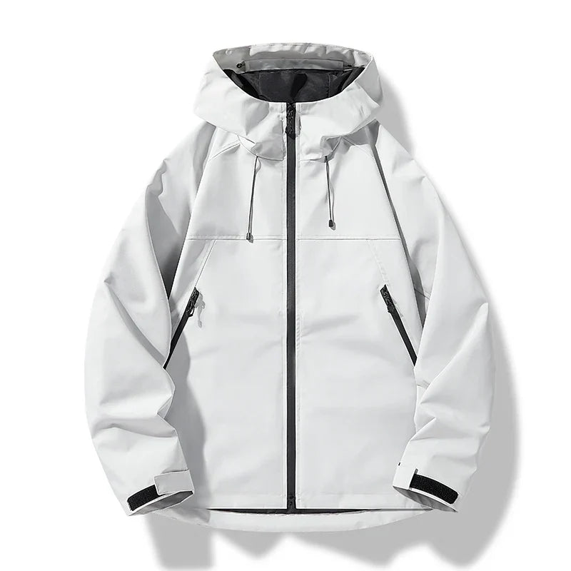 Giacca Impermeabile Uomo con Cappuccio – Antivento Leggera per Trekking e Outdoor
