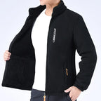 Giacca Uomo in Pile Pesante con Zip Integrale e Collo Alto
