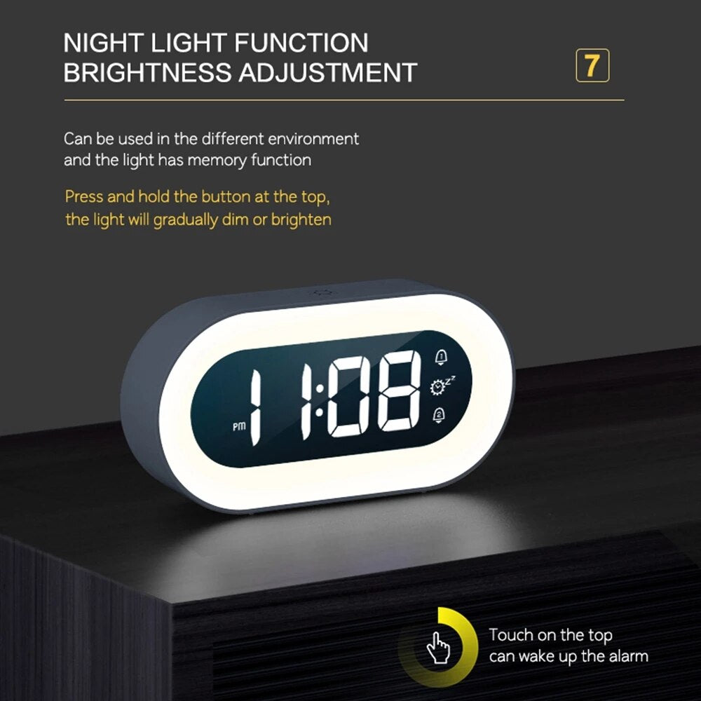 Sveglia Digitale con Luce Notturna ANFINITE Lumino