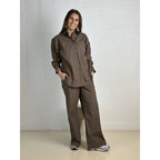 Camicia Oversize Donna Silhouette Classica Stile Comfort
