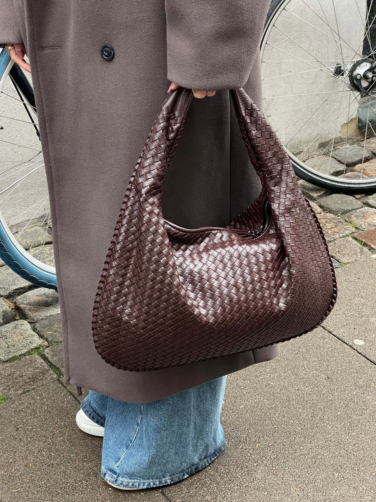 Borsa XL Donna Intrecciata in Ecopelle