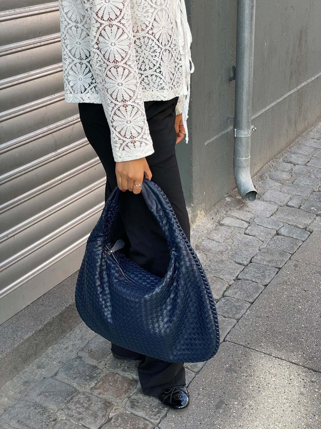 Borsa XL Donna Intrecciata in Ecopelle