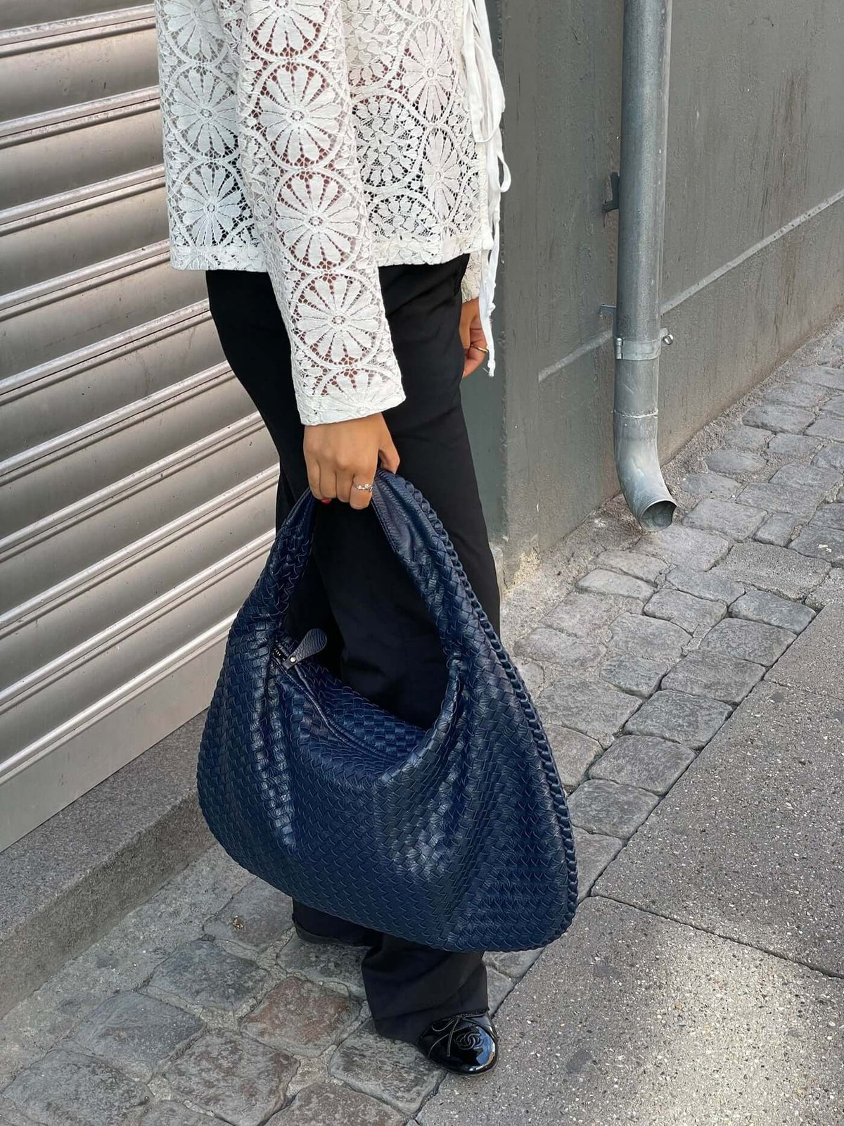 Borsa XL Donna Intrecciata in Ecopelle