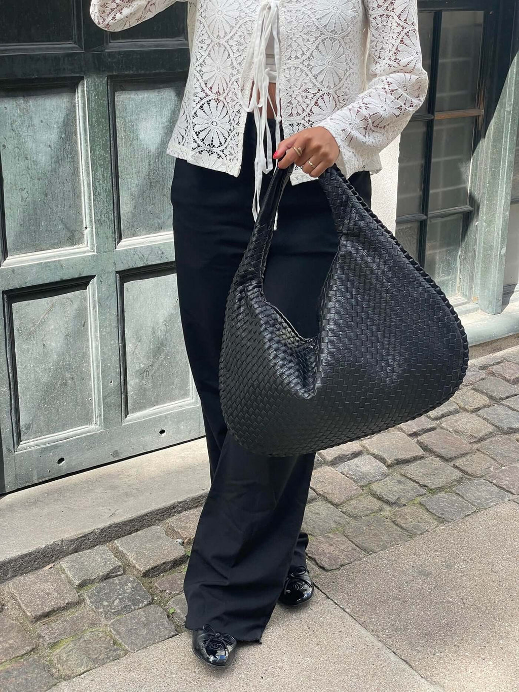 Borsa XL Donna Intrecciata in Ecopelle