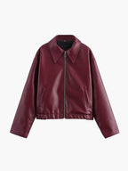 Giacca Biker Donna Oversize in Ecopelle